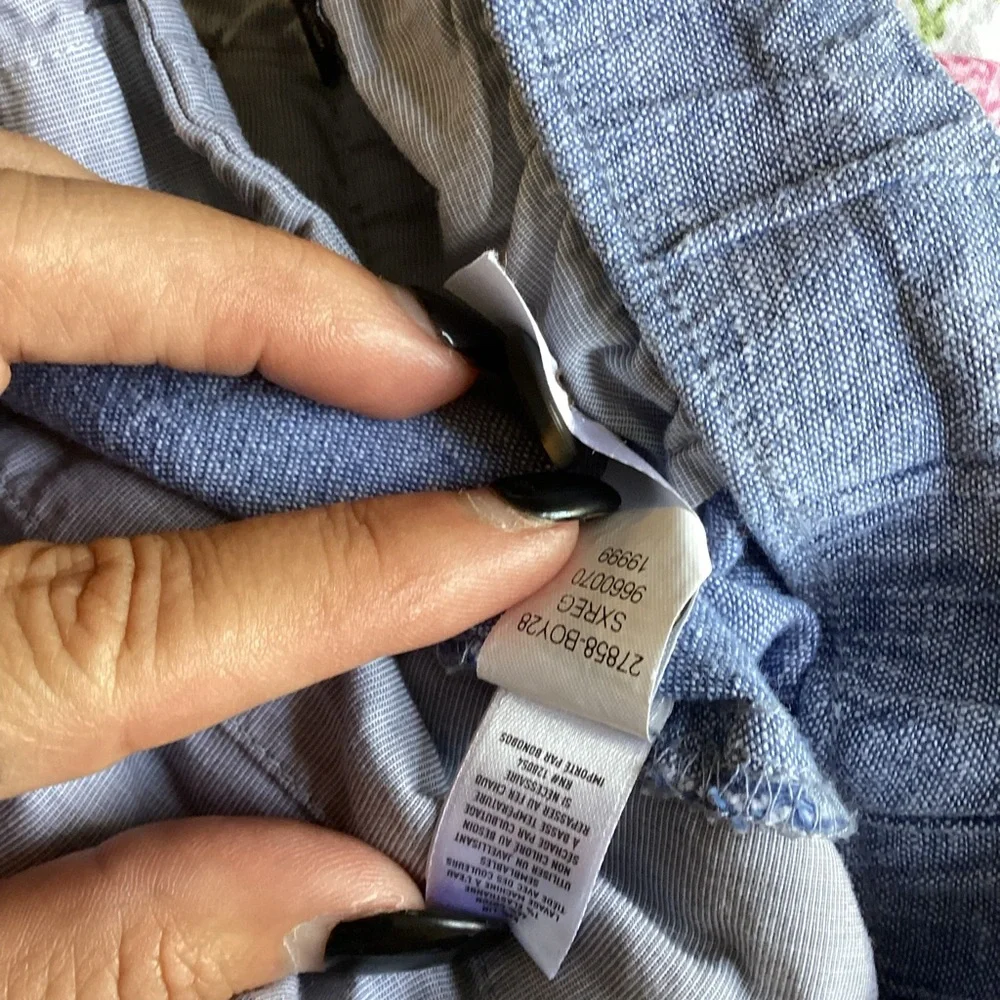 Bonobos Blue Chambray Drawstring Pants Small